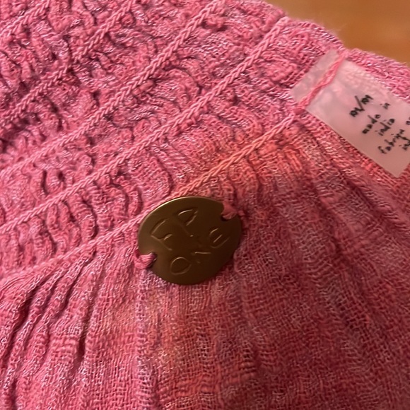 Pink Free People long sleeve shirt - Picture 2 of 2